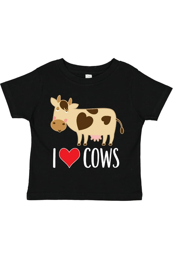 I Love Cows Dairy Farmer Boys or Girls Toddler T-Shirt