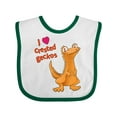 thumbnail image 1 of Inktastic I Love Crested Geckos Boys or Girls Baby Bib, 1 of 4