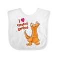 thumbnail image 1 of Inktastic I Love Crested Geckos Boys or Girls Baby Bib, 1 of 4