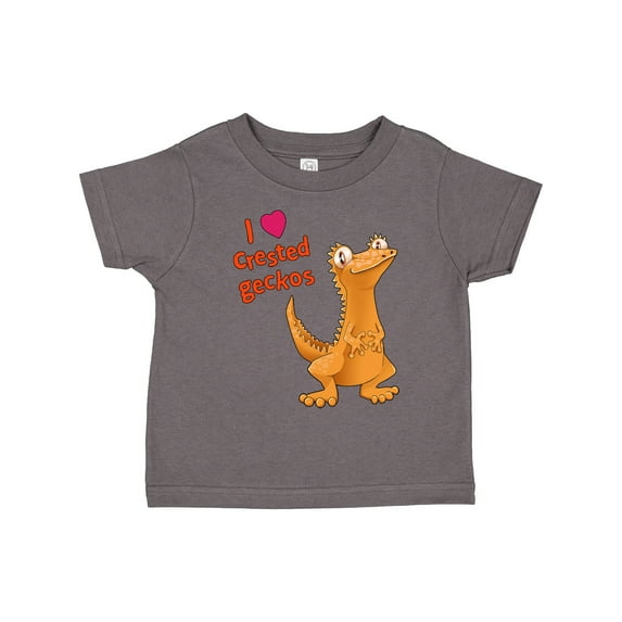 Inktastic I Love Crested Geckos Boys or Girls Toddler T-Shirt