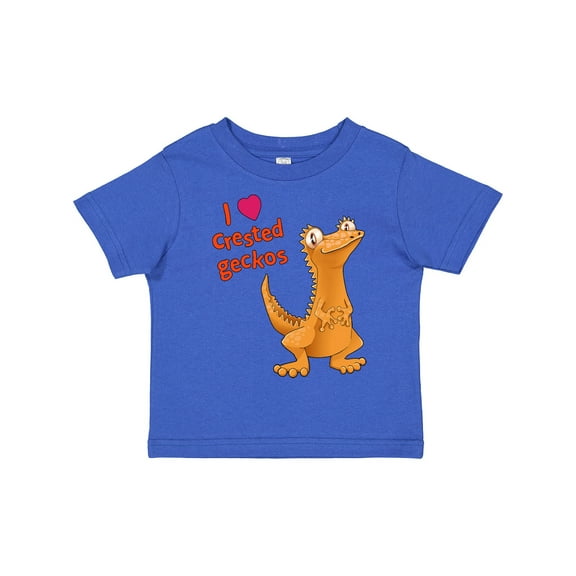 Inktastic I Love Crested Geckos Boys or Girls Toddler T-Shirt