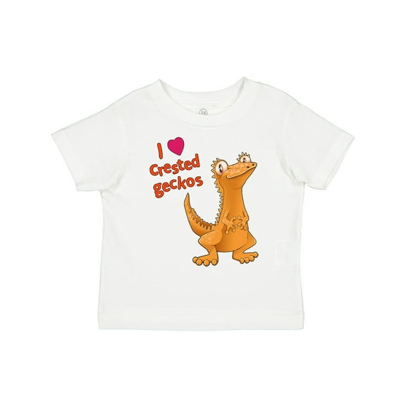 Inktastic I Love Crested Geckos Boys or Girls Toddler T-Shirt