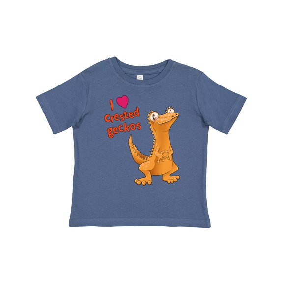 Inktastic I Love Crested Geckos Boys or Girls Toddler T-Shirt