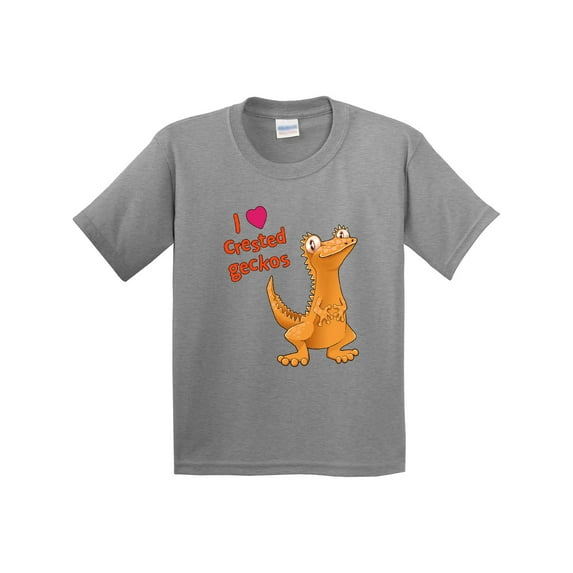 Inktastic I Love Crested Geckos Youth T-Shirt