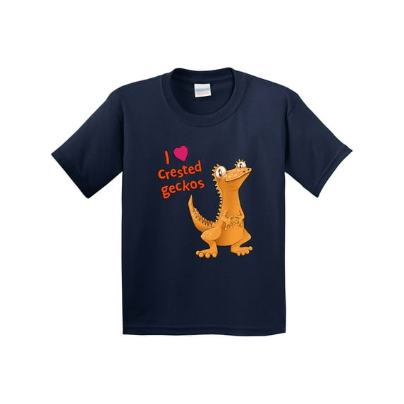 Inktastic I Love Crested Geckos Youth T-Shirt