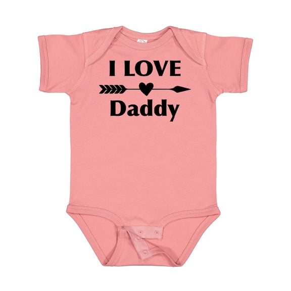 Inktastic I Love Daddy Boys or Girls Baby Bodysuit