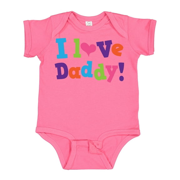 Inktastic I Love Daddy Girls Girls Baby Bodysuit