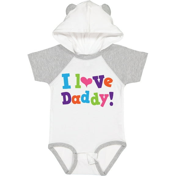 Inktastic I Love Daddy Girls Girls Baby Bodysuit