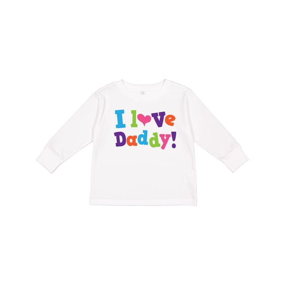 Inktastic I Love Daddy Girls Girls Long Sleeve Toddler T-Shirt