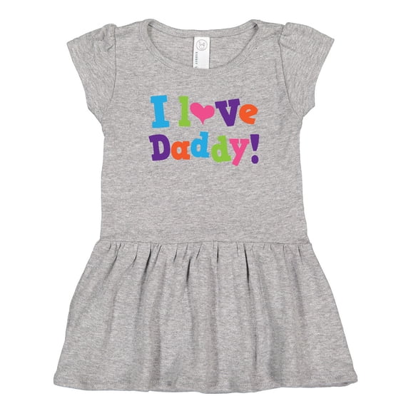Inktastic I Love Daddy Girls Girls Toddler Dress