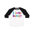 thumbnail image 1 of Inktastic I Love Daddy Girls Girls Toddler T-Shirt, 1 of 5