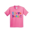 thumbnail image 1 of Inktastic I Love Daddy Girls Youth T-Shirt, 1 of 5