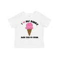 thumbnail image 1 of Inktastic I Love Daddy More Than Ice Cream Girls Toddler T-Shirt, 1 of 5