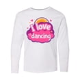 thumbnail image 1 of Inktastic I Love Dancing Dance Gift Long Sleeve Youth T-Shirt, 1 of 5