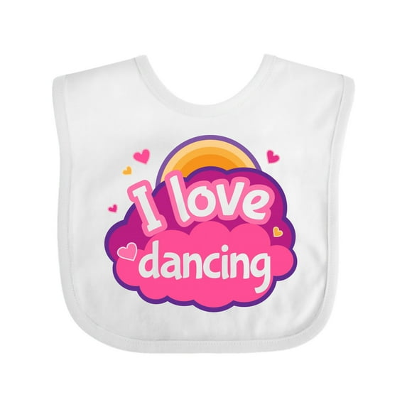 Inktastic I Love Dancing Dance Teacher Girls Baby Bib