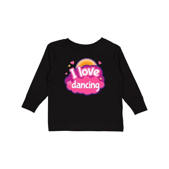 Inktastic I Love Dancing Dance Teacher Girls Long Sleeve Toddler T-Shirt