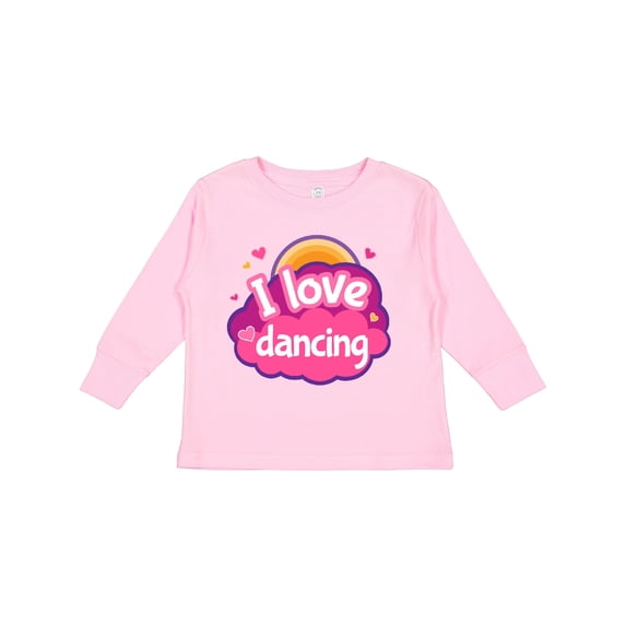 Inktastic I Love Dancing Dance Teacher Girls Long Sleeve Toddler T-Shirt