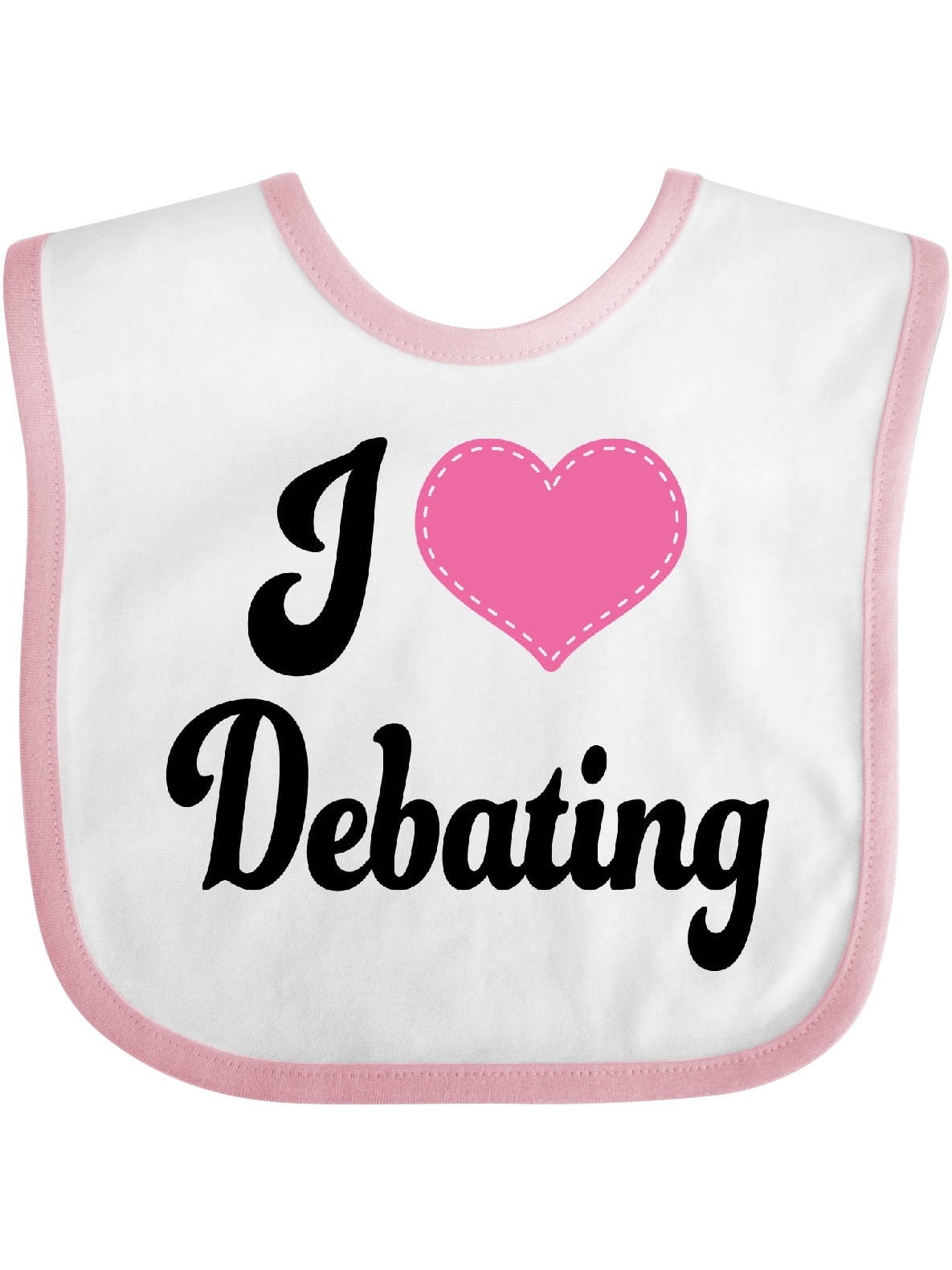 Inktastic I Love Debating Gift Baby Girl Bib - Walmart.com