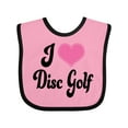 thumbnail image 1 of Inktastic I Love Disc Golf Boys or Girls Baby Bib, 1 of 4