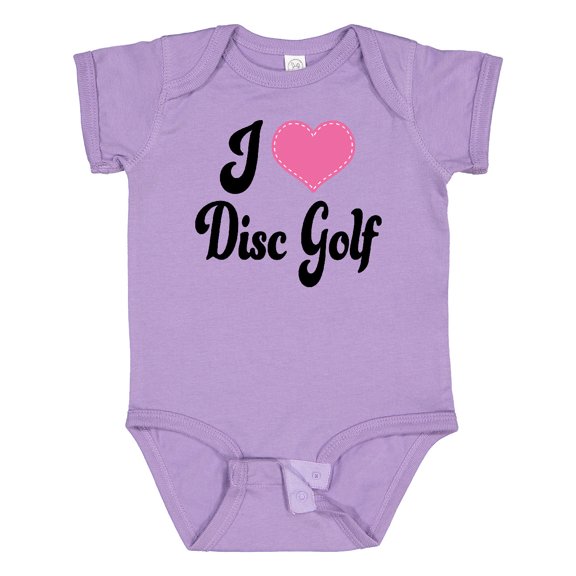 Inktastic I Love Disc Golf Boys or Girls Baby Bodysuit