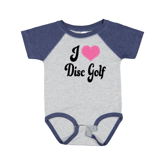 Inktastic I Love Disc Golf Boys or Girls Baby Bodysuit
