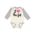 thumbnail image 1 of Inktastic I Love Disc Golf Boys or Girls Long Sleeve Baby Bodysuit, 1 of 5