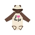 thumbnail image 1 of Inktastic I Love Disc Golf Boys or Girls Long Sleeve Baby Bodysuit, 1 of 5
