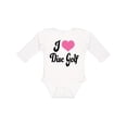 thumbnail image 1 of Inktastic I Love Disc Golf Boys or Girls Long Sleeve Baby Bodysuit, 1 of 5