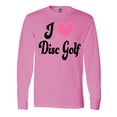 thumbnail image 1 of Inktastic I Love Disc Golf Long Sleeve T-Shirt, 1 of 5