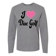 thumbnail image 1 of Inktastic I Love Disc Golf Long Sleeve T-Shirt, 1 of 5