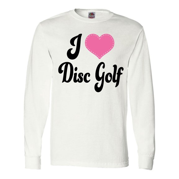 Inktastic I Love Disc Golf Long Sleeve T-Shirt