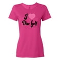 thumbnail image 1 of Inktastic I Love Disc Golf Women's T-Shirt, 1 of 5