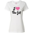 thumbnail image 1 of Inktastic I Love Disc Golf Women's T-Shirt, 1 of 5
