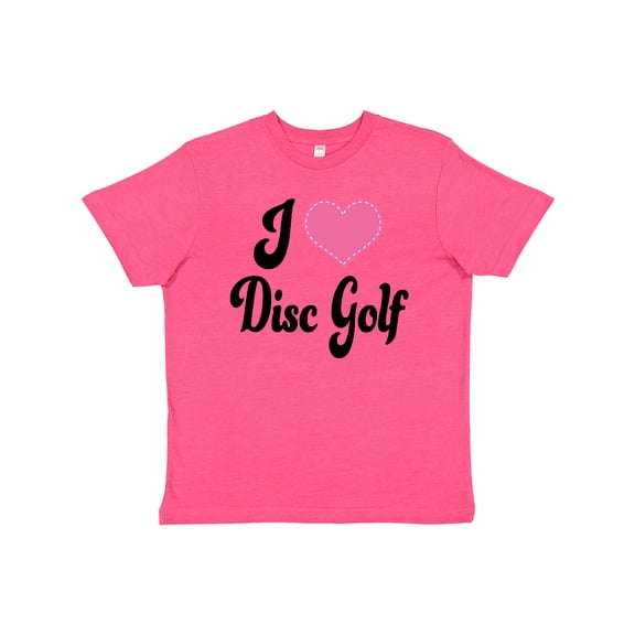 Inktastic I Love Disc Golf Youth T-Shirt