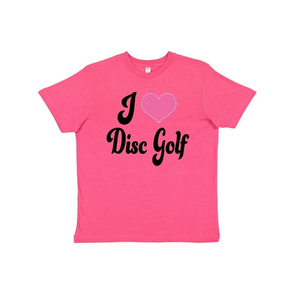 Inktastic I Love Disc Golf Youth T-Shirt