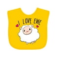 thumbnail image 1 of Inktastic I Love Ewe Cute Sheep Boys or Girls Baby Bib, 1 of 4
