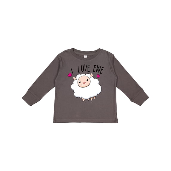 Inktastic I Love Ewe- cute sheep Boys or Girls Long Sleeve Toddler T-Shirt