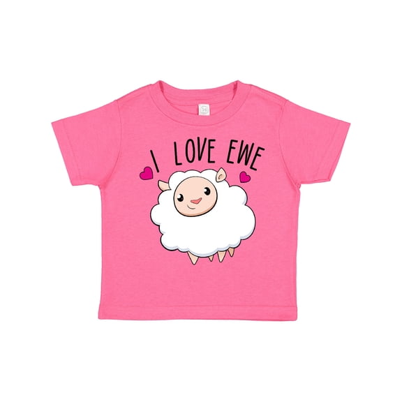 Inktastic I Love Ewe- cute sheep Boys or Girls Toddler T-Shirt