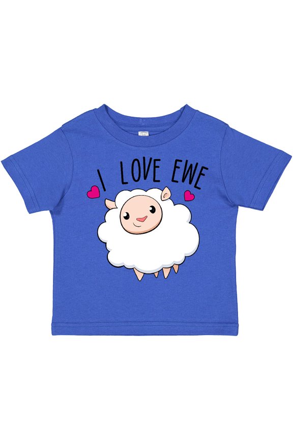 I Love Ewe- cute sheep Boys or Girls Toddler T-Shirt