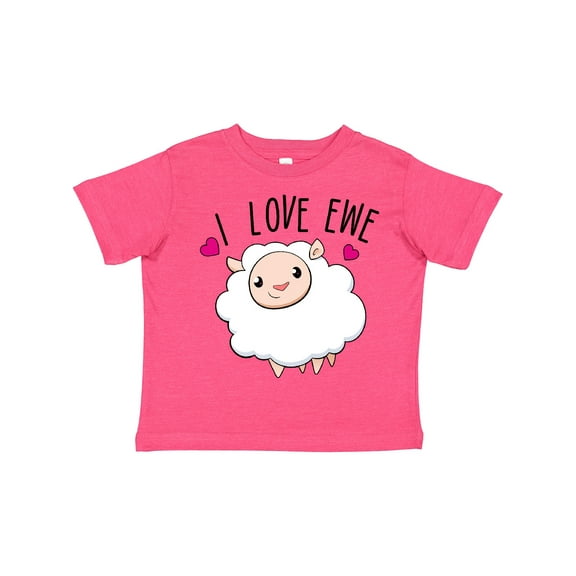 Inktastic I Love Ewe- cute sheep Boys or Girls Toddler T-Shirt