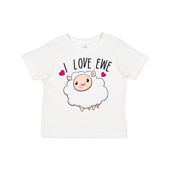 Inktastic I Love Ewe- cute sheep Boys or Girls Toddler T-Shirt