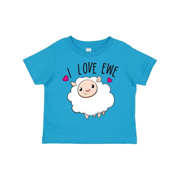 Inktastic I Love Ewe- cute sheep Boys or Girls Toddler T-Shirt
