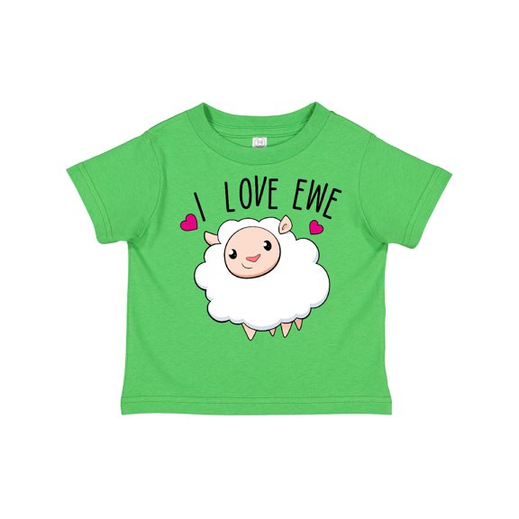 Inktastic I Love Ewe- cute sheep Boys or Girls Toddler T-Shirt