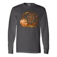 thumbnail image 1 of Inktastic I Love Fall Most of All Colorful Autumn Leaves Long Sleeve T-Shirt, 1 of 5