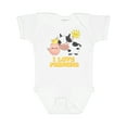 thumbnail image 1 of Inktastic I Love Farming- Farm Animals Boys or Girls Baby Bodysuit, 1 of 5