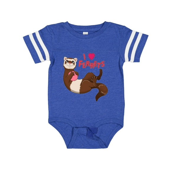 Inktastic I Love Ferrets Boys or Girls Baby Bodysuit