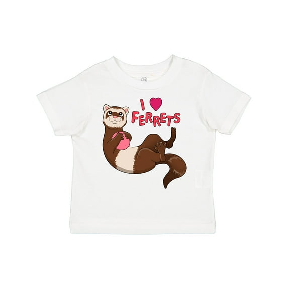 Inktastic I Love Ferrets Boys or Girls Toddler T-Shirt