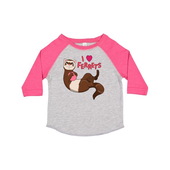 Inktastic I Love Ferrets Boys or Girls Toddler T-Shirt