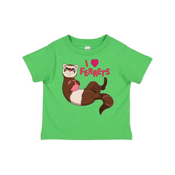 Inktastic I Love Ferrets Boys or Girls Toddler T-Shirt
