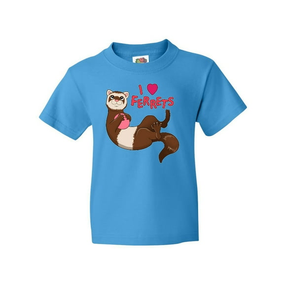Inktastic I Love Ferrets Youth T-Shirt